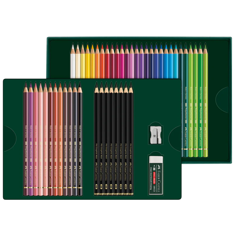 Polychromos & Graphite Matte, 50-Piece Gift Set - #210054