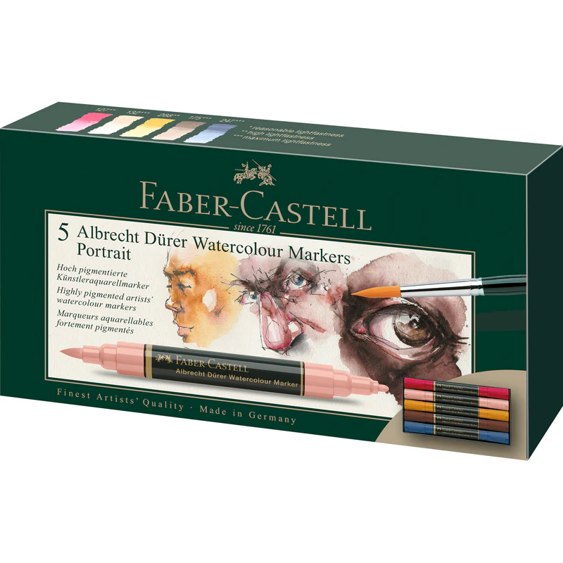 Albrecht Dürer Watercolor Markers, Portrait - Wallet of 5 - #160307