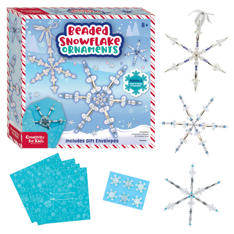 Beaded Snowflake Ornaments - #6366000