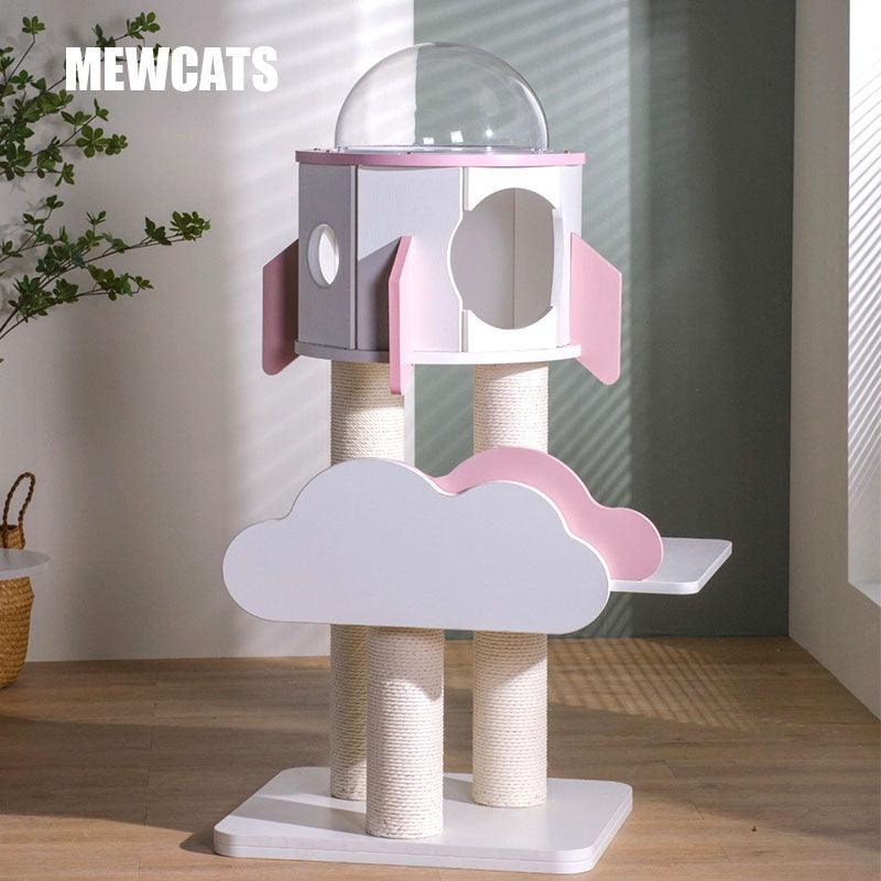 Rocket Capsule Cat Scratching Tree Climbing Tower