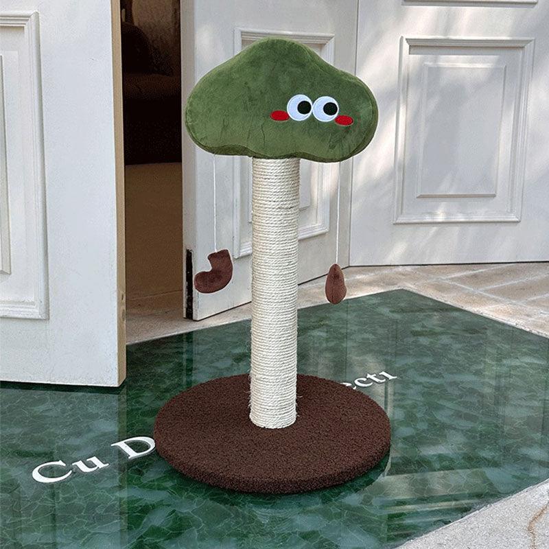 Broccoli Cat Climbing Tree