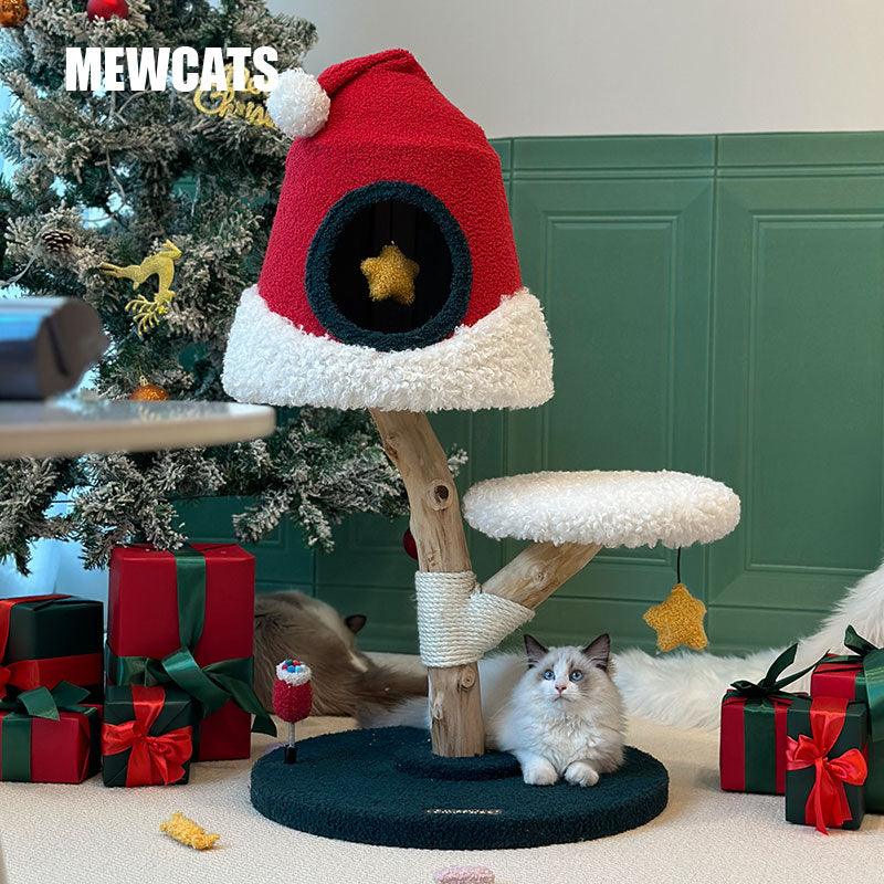 Christmas Removable Cat Tree Bed Climber