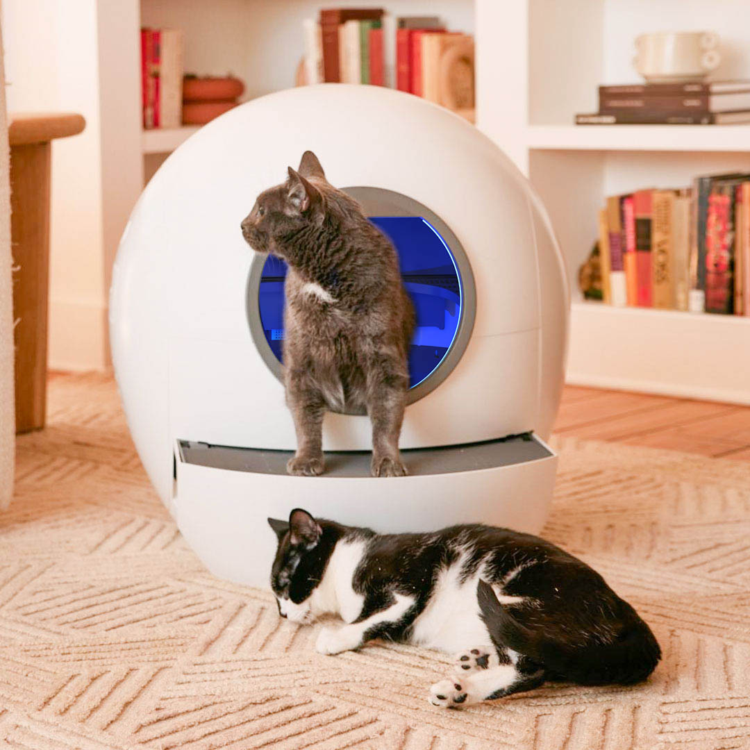 Self-cleaning cat litter box, automatic cat litter box, can automatically clean multiple cats, 60L smart cat litter box with mat safety protection/deodorization