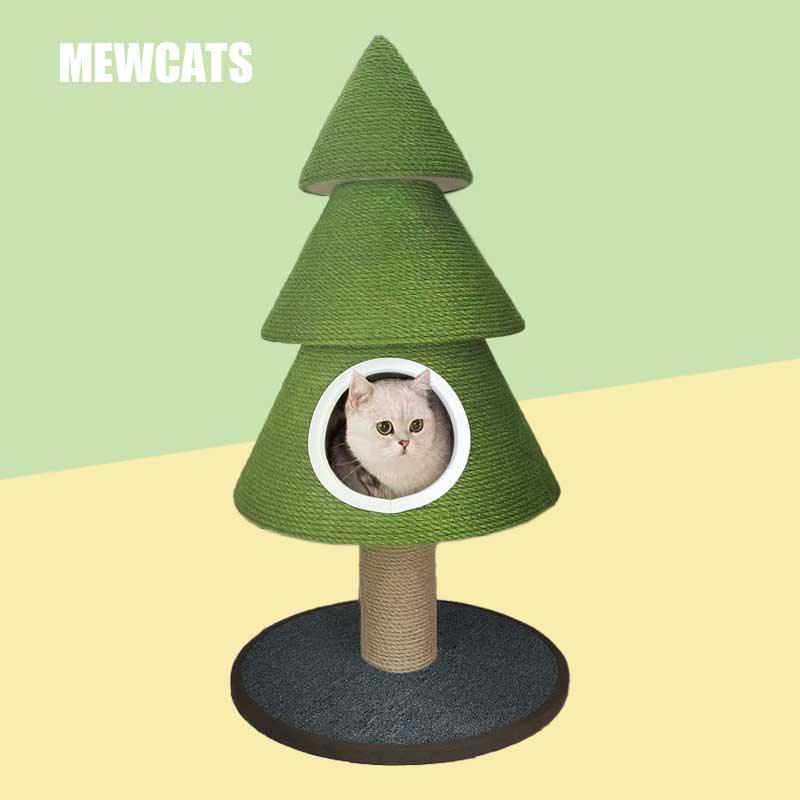 Large Christmas Tree Cat Bed Sisal Climbing Frame