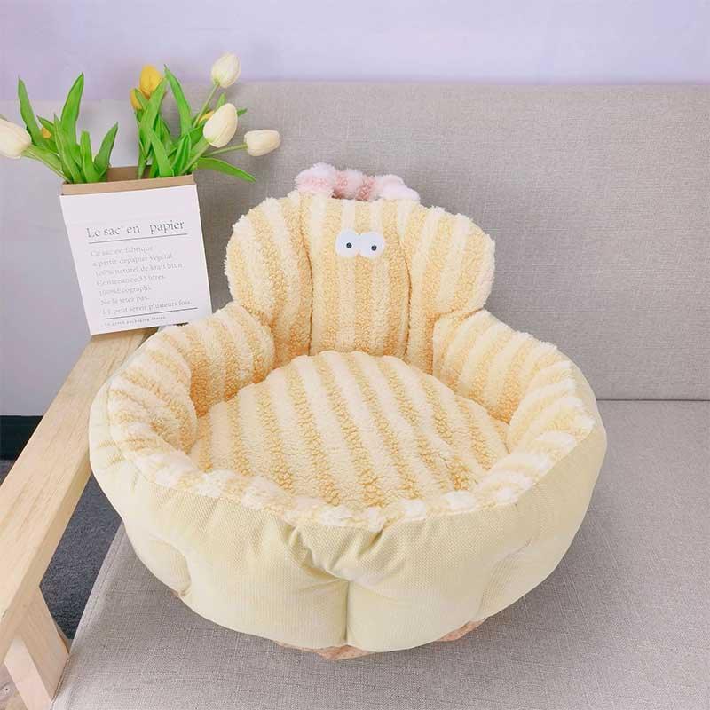 Macaron Round Cat Bed 3 Color Sofa Couch
