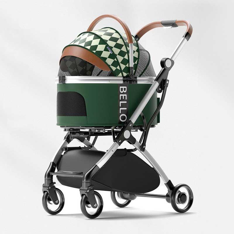 Luxury Detachable Cat Carrier 6 Color Rolling Stroller