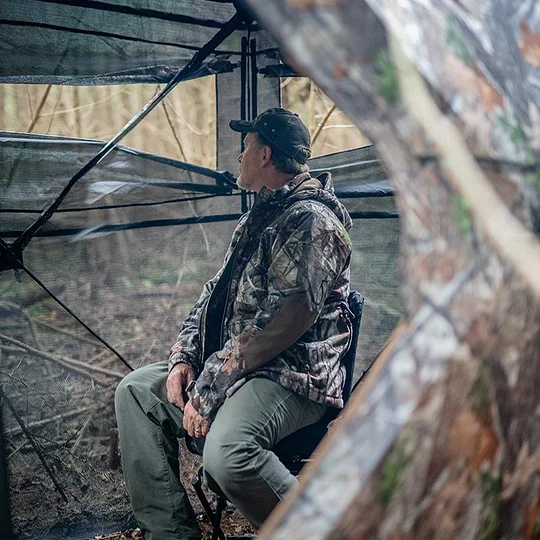 📣Today's Specials🔥Hunting Blind See Through with Carrying Bag, 2-3 Person Pop Up Ground Blinds 270 Degree