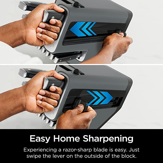 📢Today's Specials🚀14 Piece Knife Block Set with Built-in Sharpener.