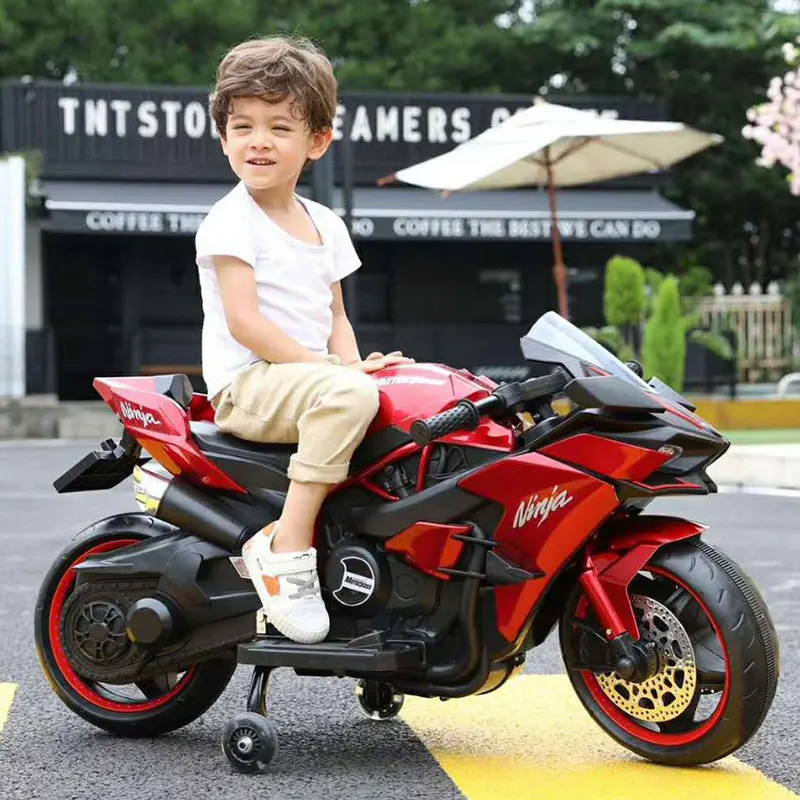 🎄Christmas carnival price🔥Children Electric Two Wheeled Rechargeable Drive Motorcycle