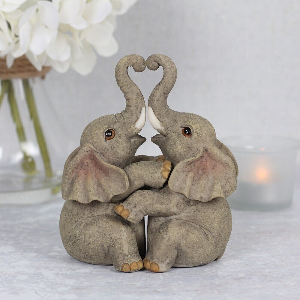 Animal Love Couple Cuddling Pair Figurine Ornament Home Decor