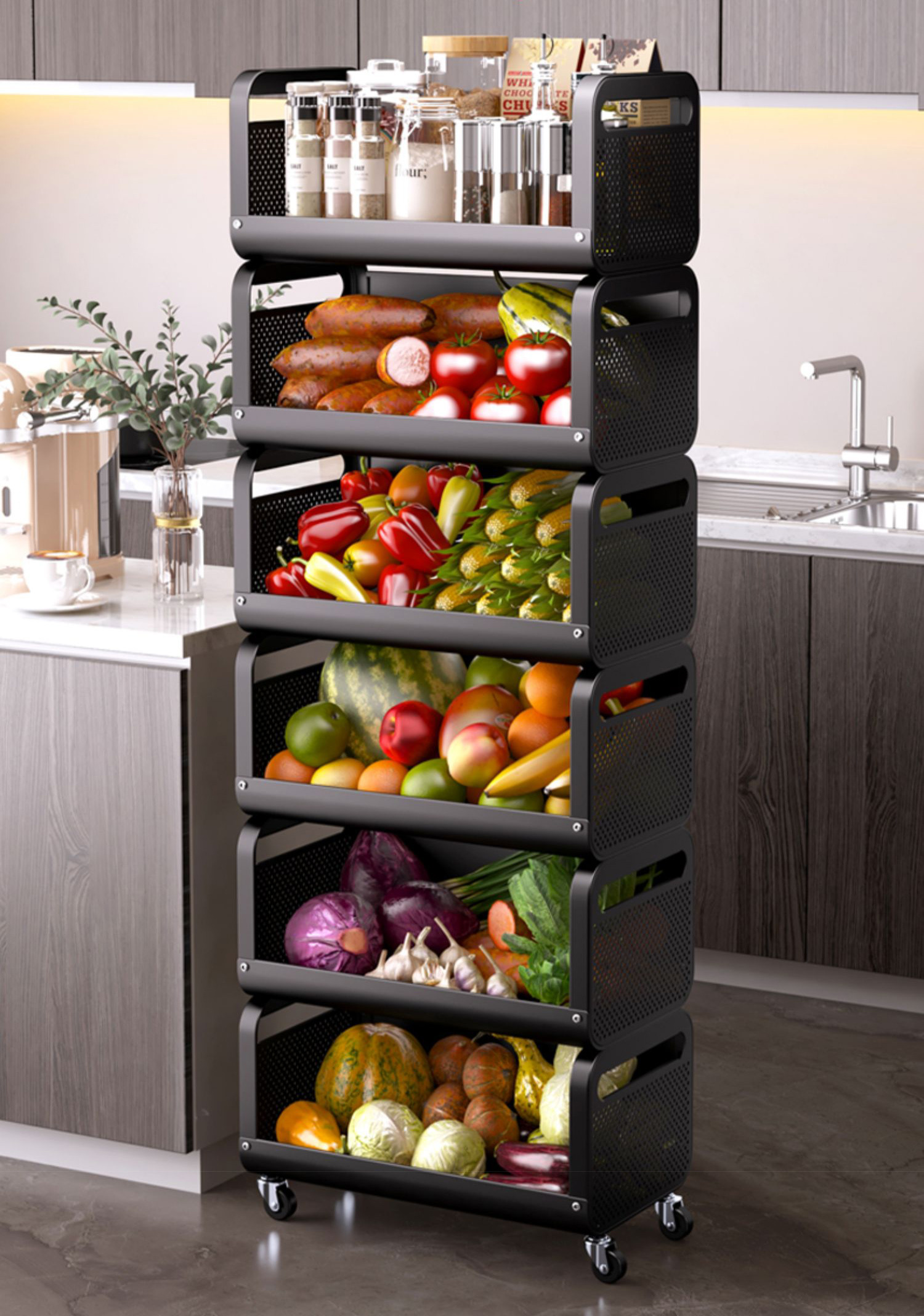 🍅Multifunctional kitchen storage rack🥕Buy 2 Get Free Shipping.