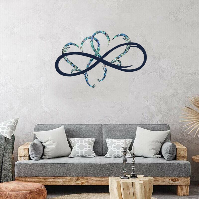 💞Metal Infinity Double-heart Steel Wall Decor Wall Art