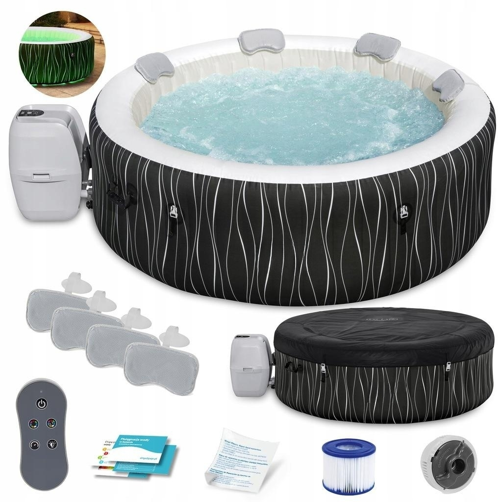 ⚡Liquidation du dernier jour💓Vente de liquidation - Spa gonflable chaud 🛀Baignoire 4-6 personnes