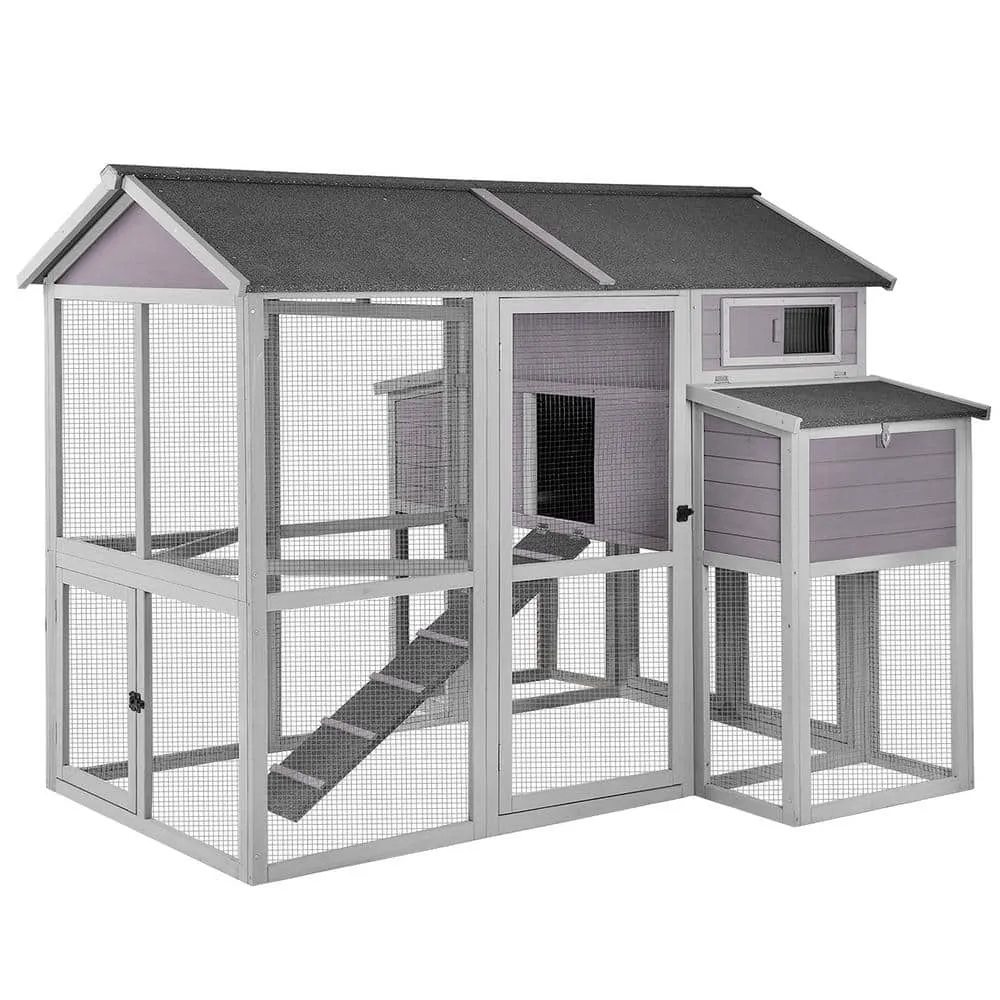 aivituvin Large Chicken House for 6-10 Chickens AIR48