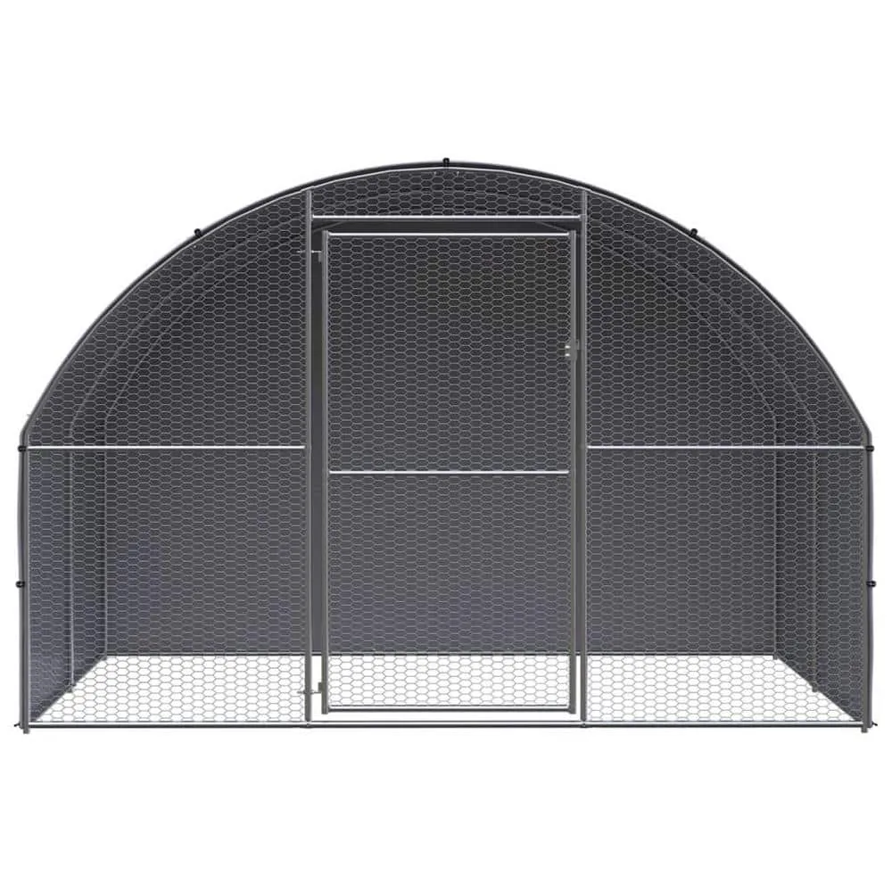 ITOPFOX 9.8 ft. W x 6.6 ft. D x 6.6 ft. H Outdoor Galvanized Steel Chicken Coop H2SA22OT075