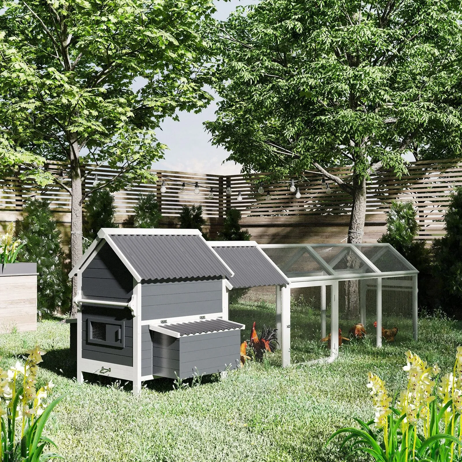 💥CRAZY SALE!-💥🔥162 in. Large Chicken Coop for 6-8 Chickens🐔