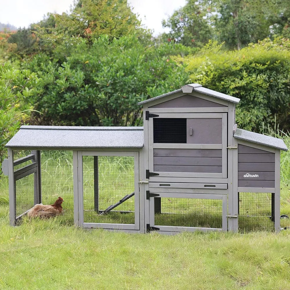 aivituvin Mobile Chicken Tractor for 2-3 Chickens( Inner Space 18.47 sq. ft.) AIR61