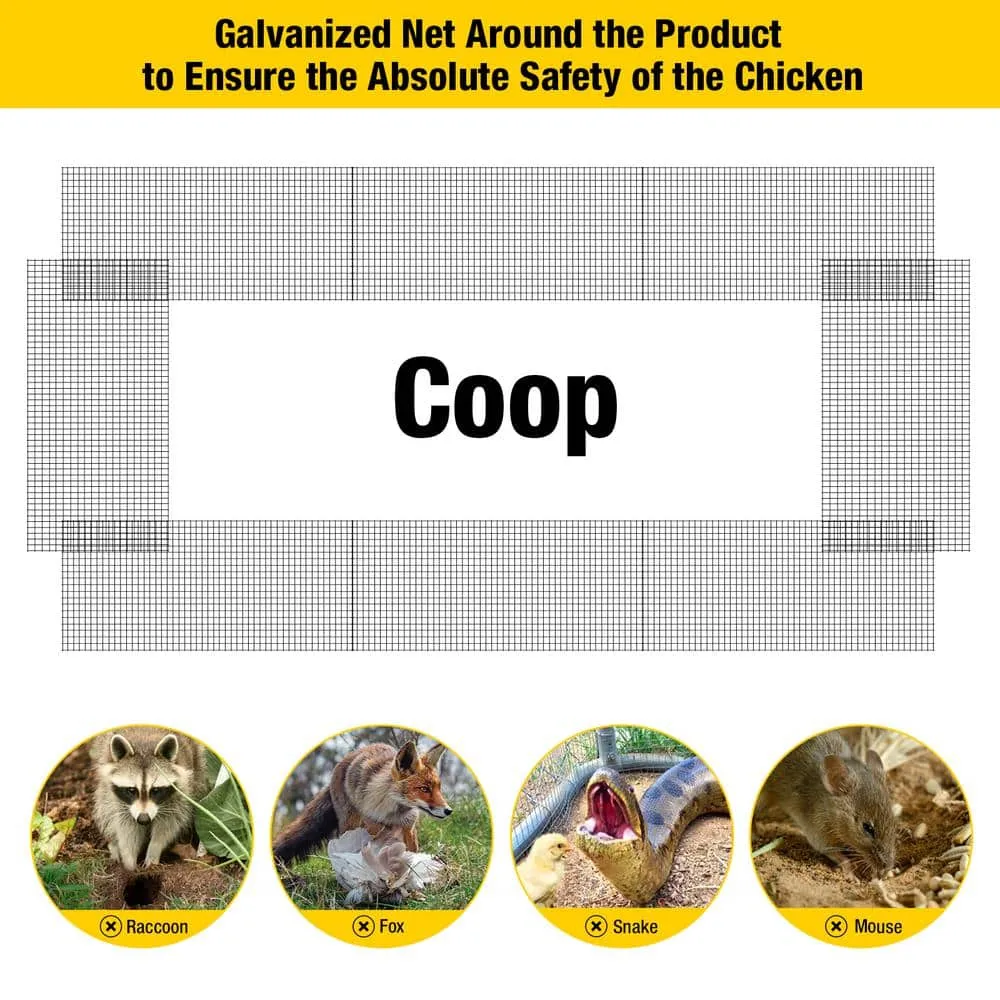 aivituvin Bottom Extension Wire Mesh for Chicken Coop AIR83