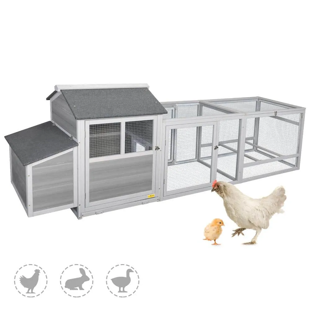 COZIWOW Large Wood Chicken Coop with Runs Nesting Box CW12L0493