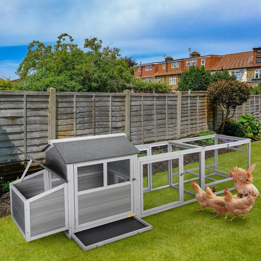 COZIWOW Large Wood Chicken Coop with Runs Nesting Box CW12L0493