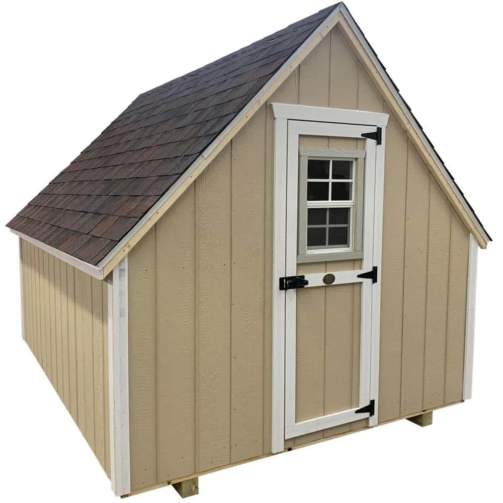 Little Cottage Co. Value 8 ft. x 10 ft. A-Frame Chicken Coop Precut Kit with Floor 8x10 VAFC-WPC-FK