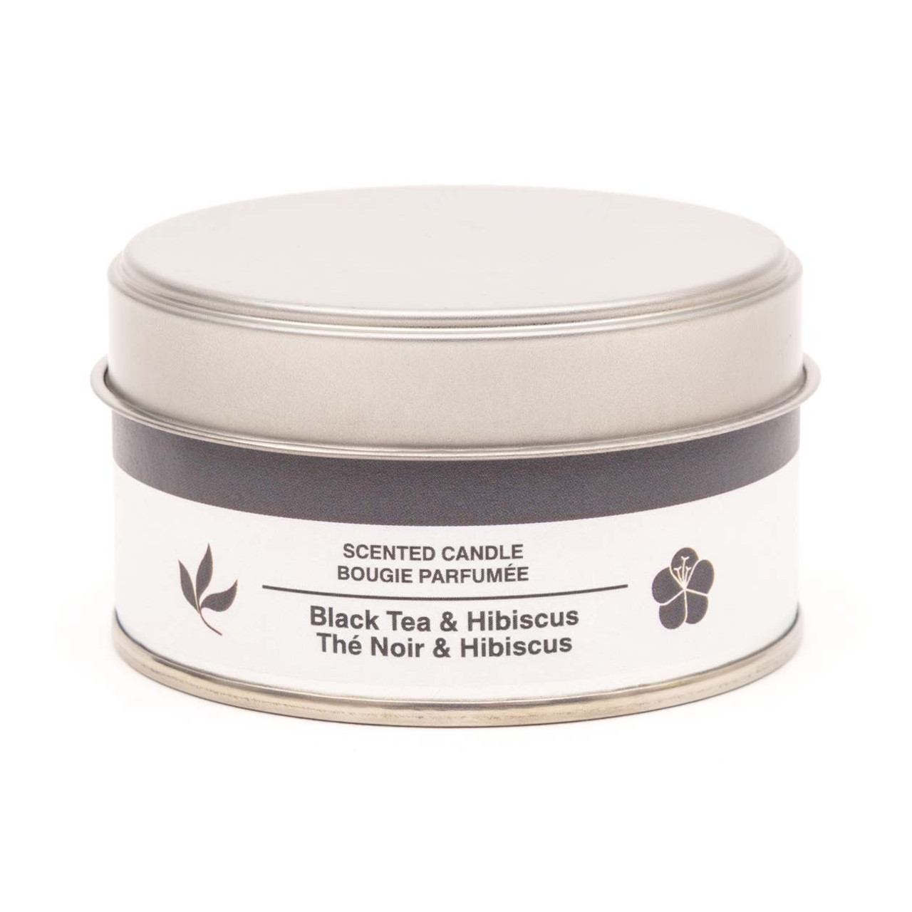 Black Tea and Hibiscus Tin Candle ‐ 1 Wick