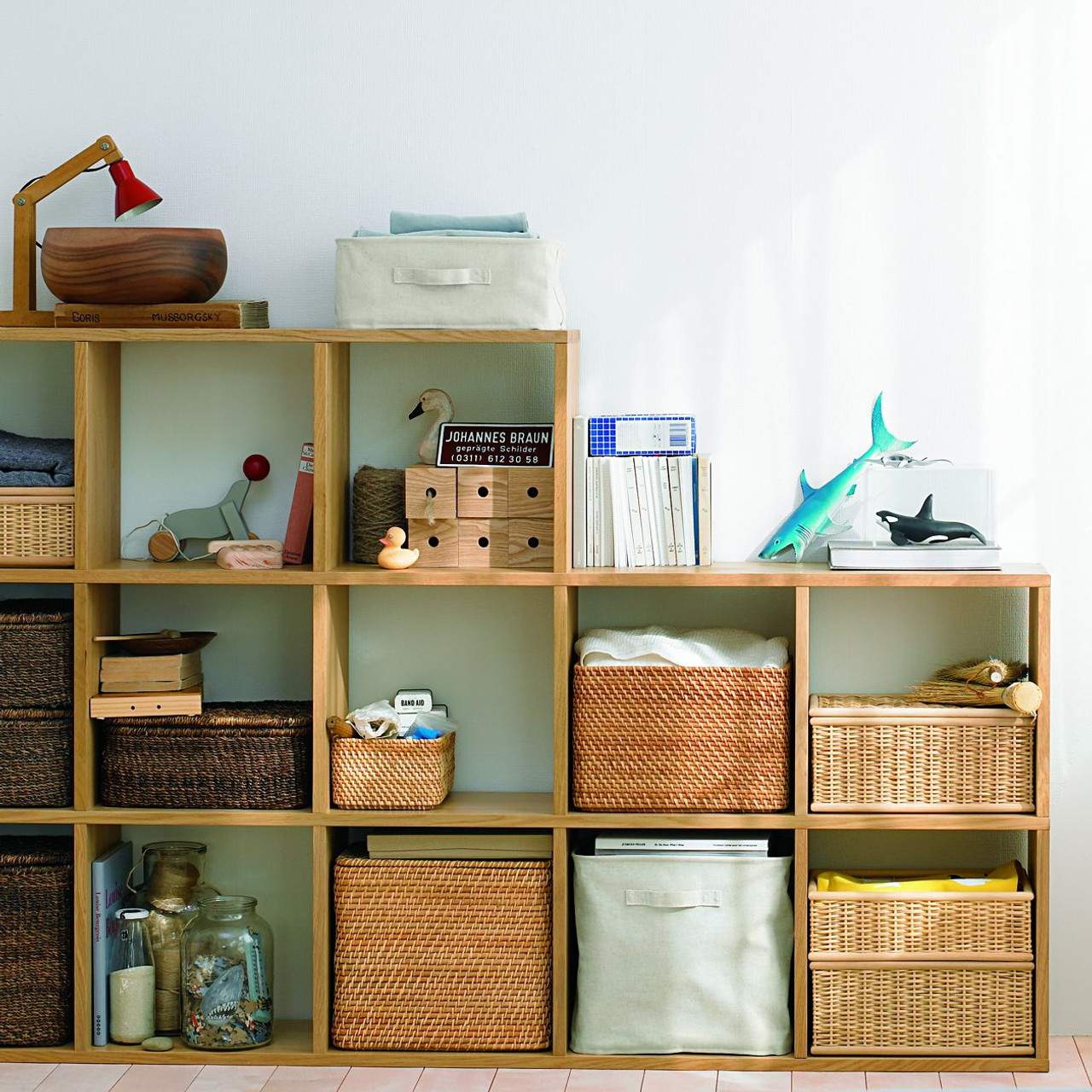 Rattan Basket L 26x36x24cm