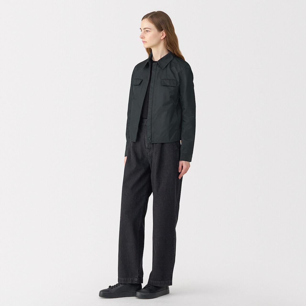Women's Nylon Twill Zip Jacket