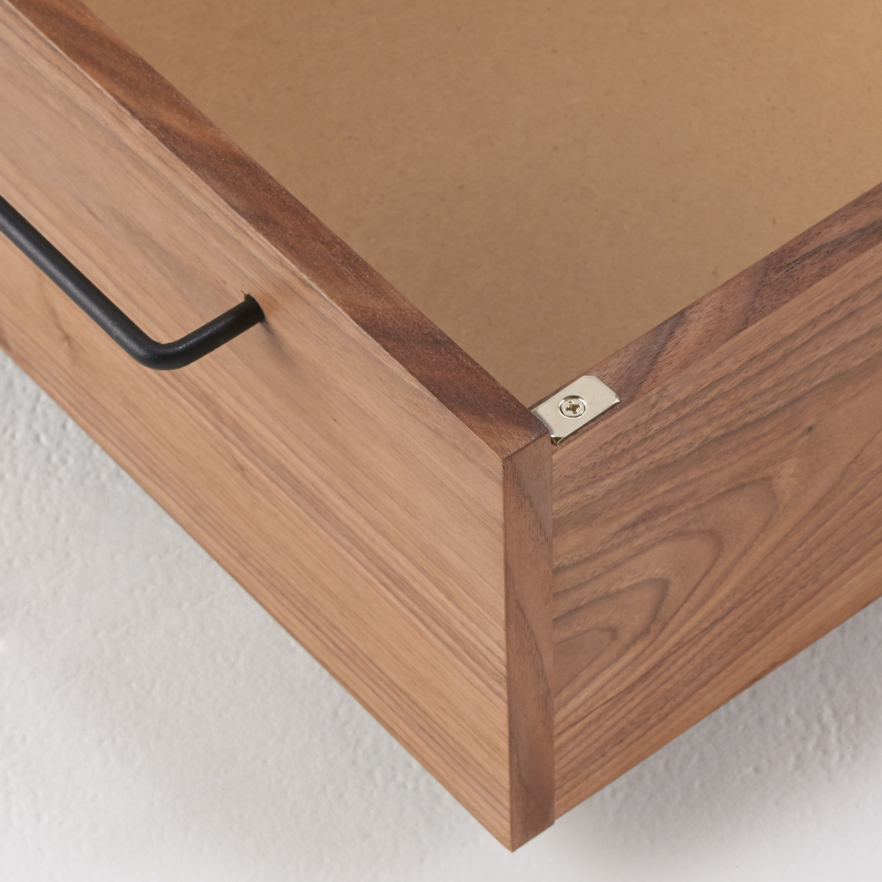 Underbed Drawer for Platform Bed Walnut‐ Large 19cm