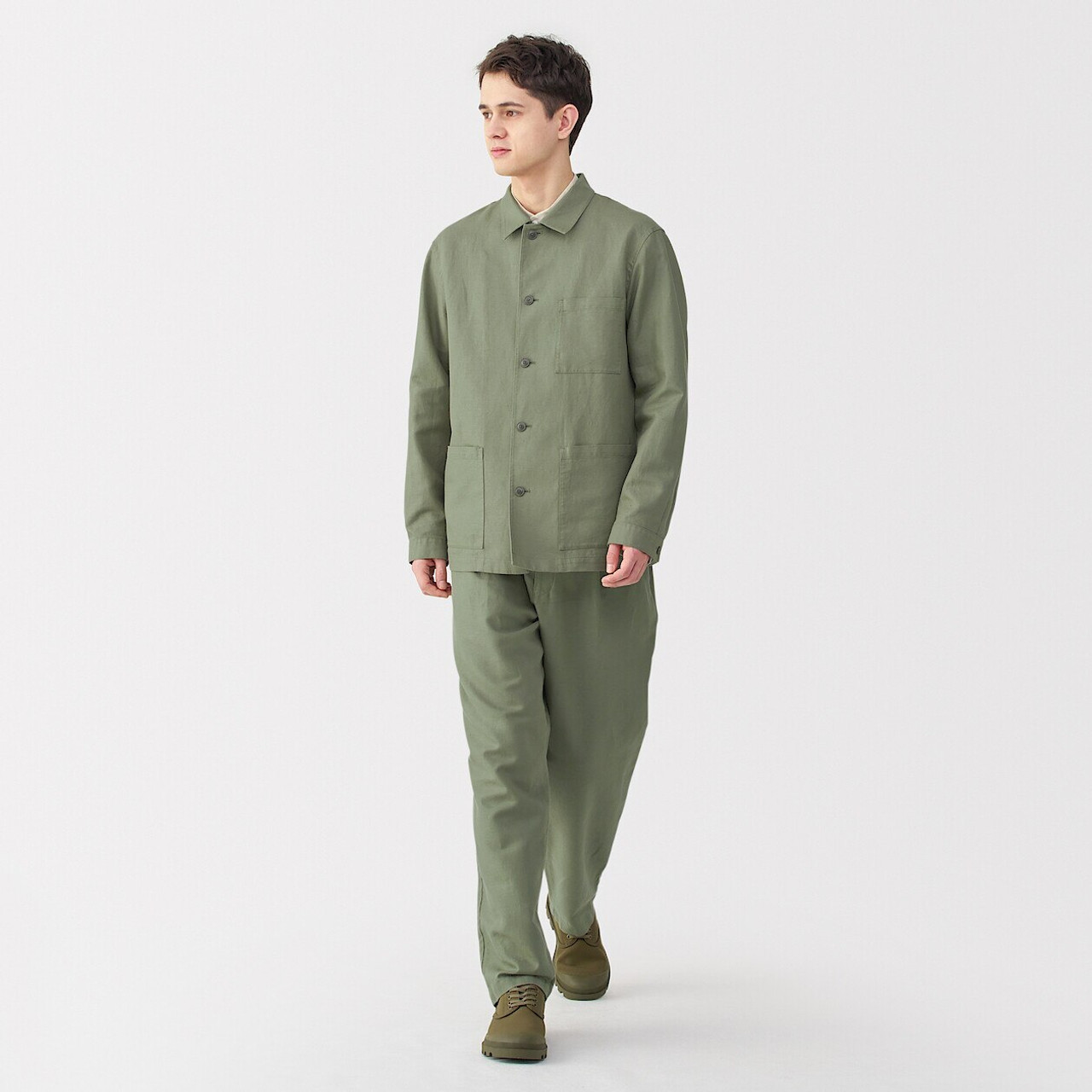 Men's Hemp Blend Shirt Jacket