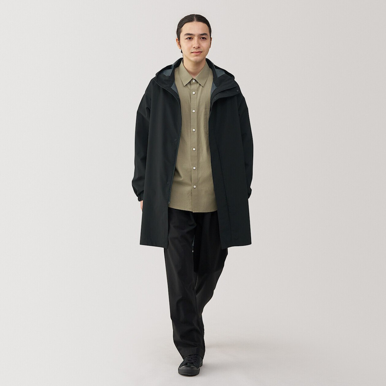 Men's Water‐Repellent Hooded Coat