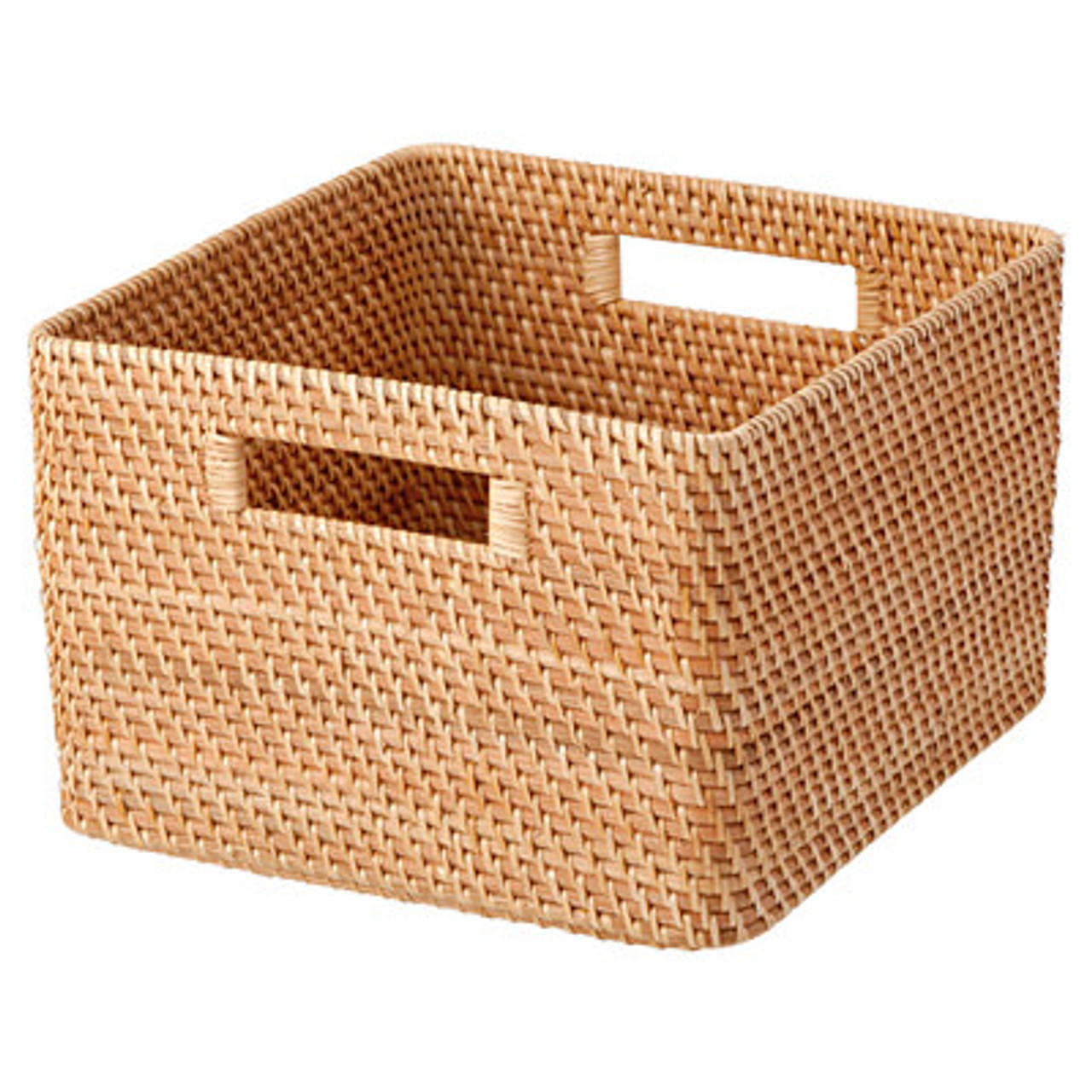 Rattan Basket Square 35x36x24cm
