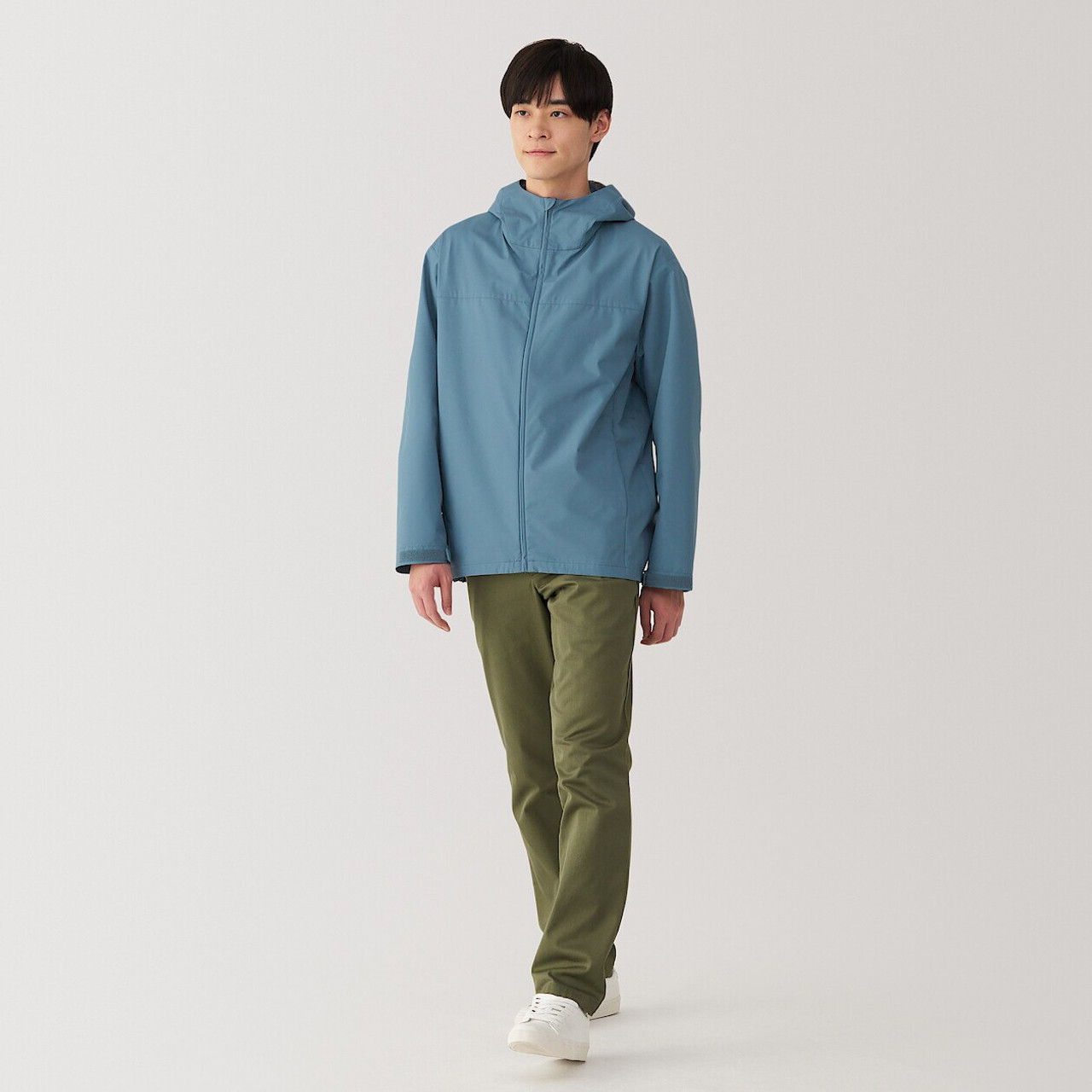 Men's Water‐Repellent Hooded Jacket