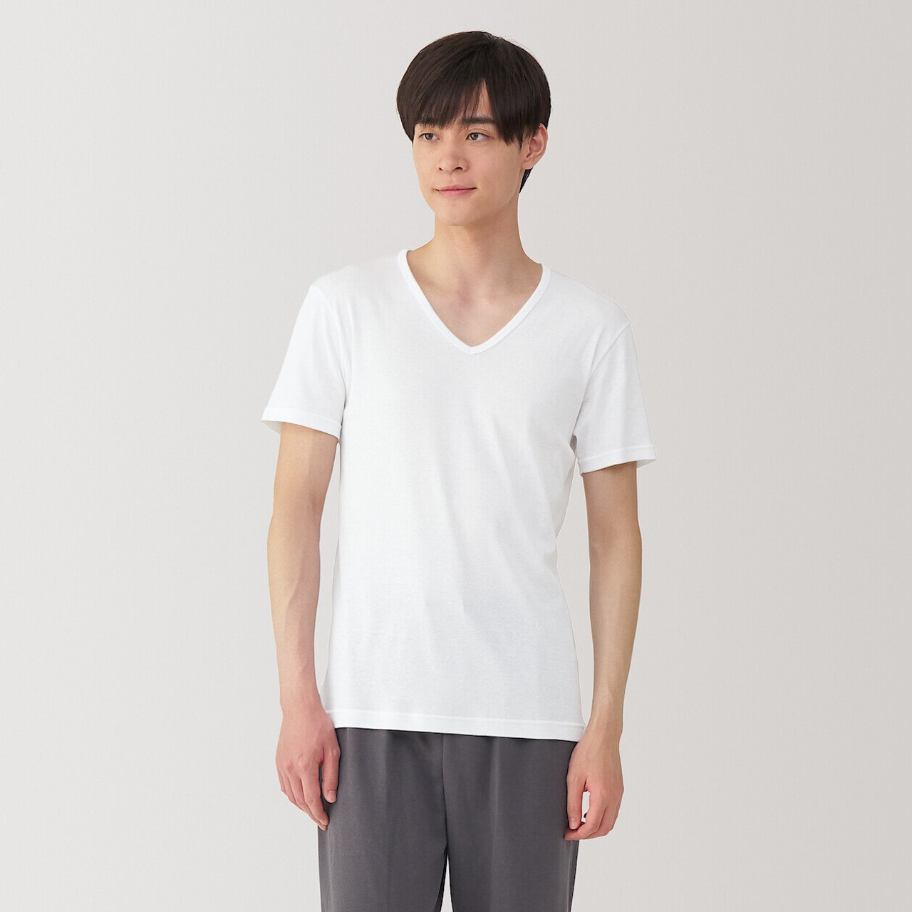 Men's Moisture‐Wicking Cotton V neck T‐Shirt