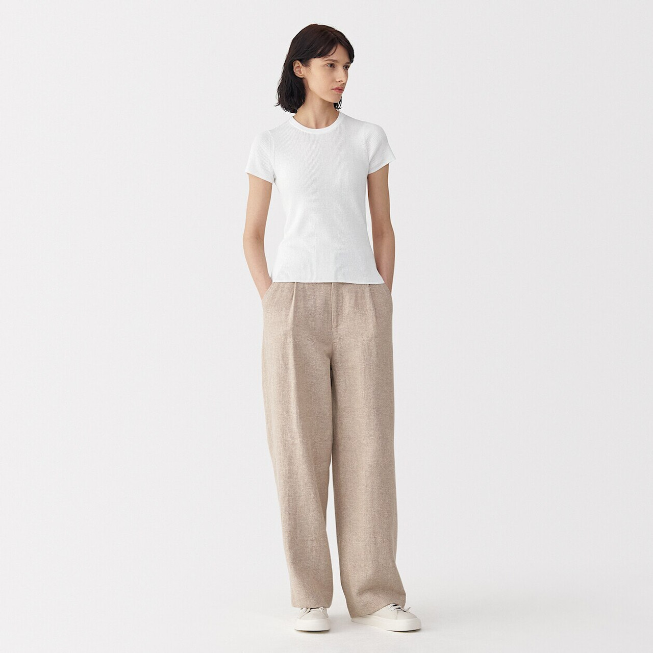 Women's High Twist Cotton Knit T‐shirt