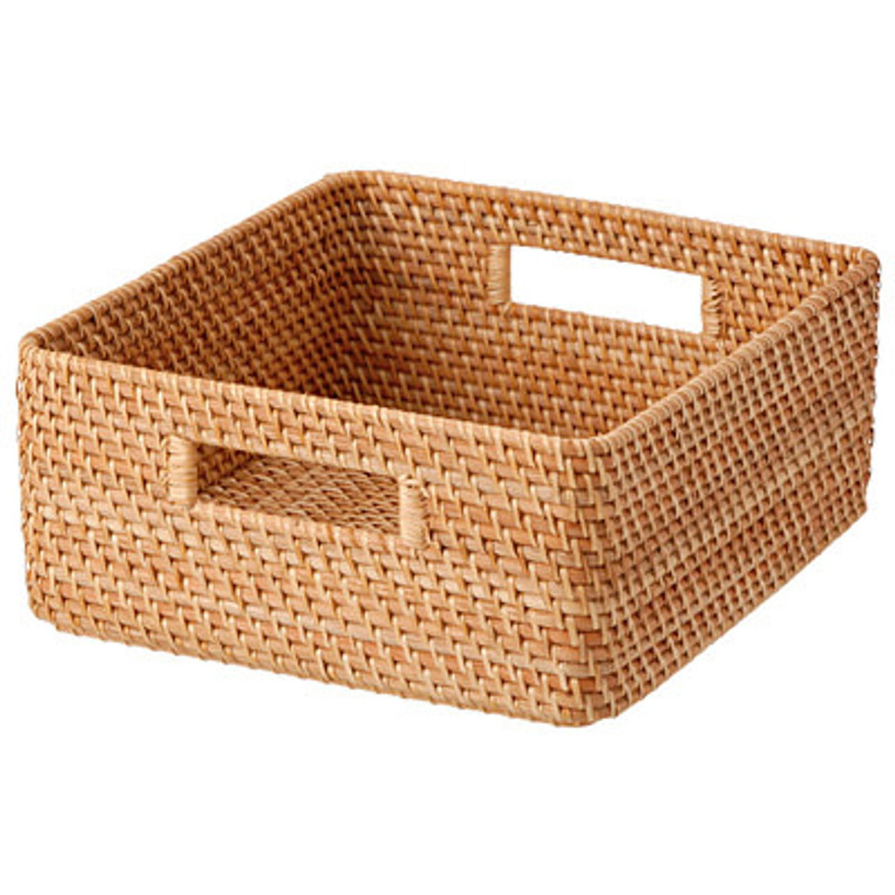 Rattan Basket Square W35xD36xH16cm