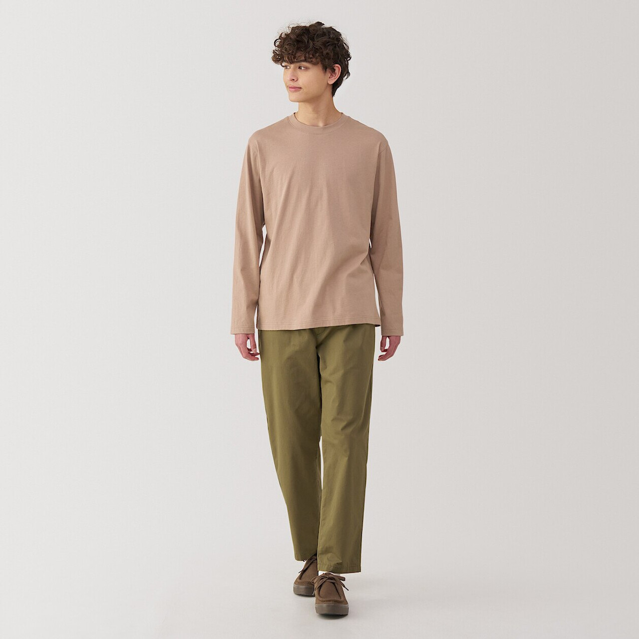 Men's Washed Jersey Long Sleeve T‐shirt