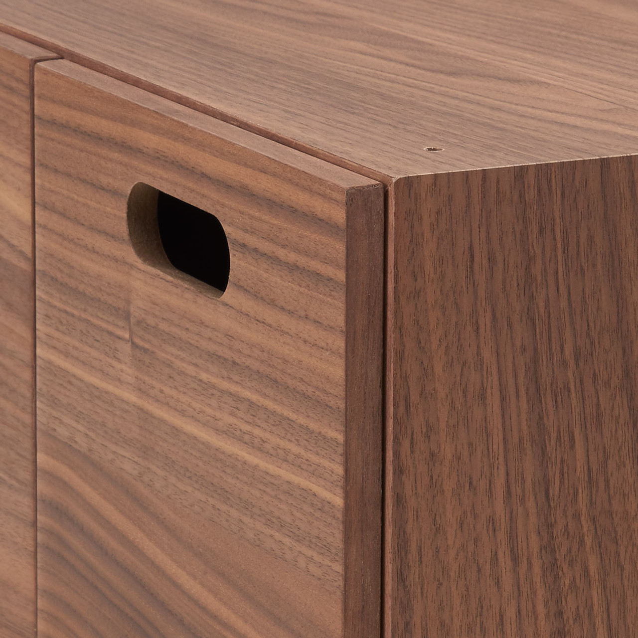 Walnut Stacking Chest 2 Drawers