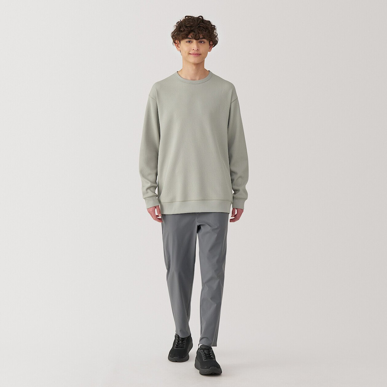 Men's Quick Dry Waffle Long Sleeve T‐shirt