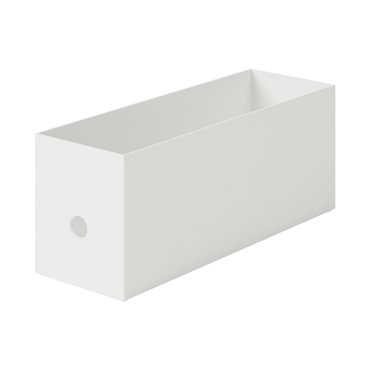 PP File Box White Grey 10x32x12cm