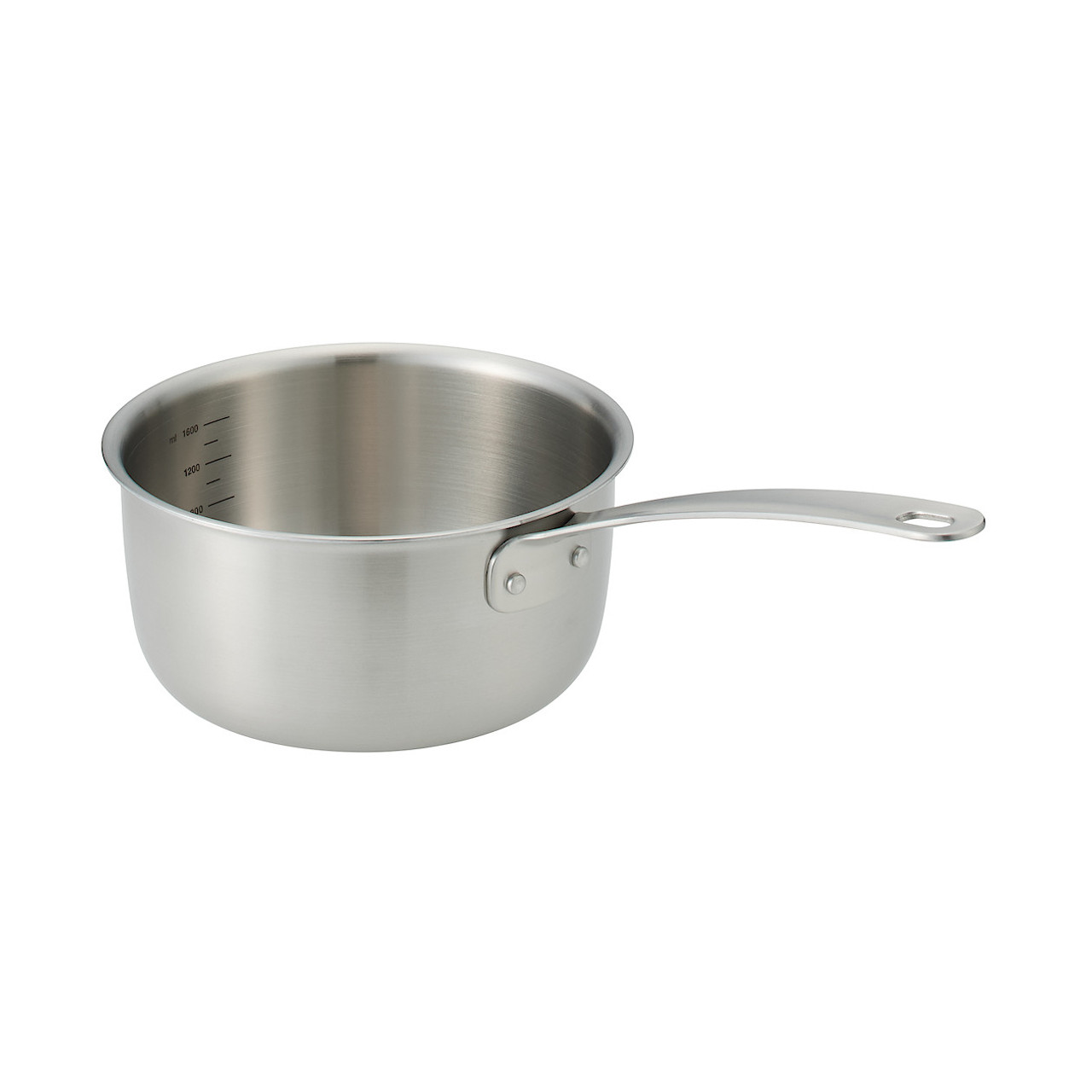 Stainless Steel and Aluminium 3‐Layer Saucepan 2.0L