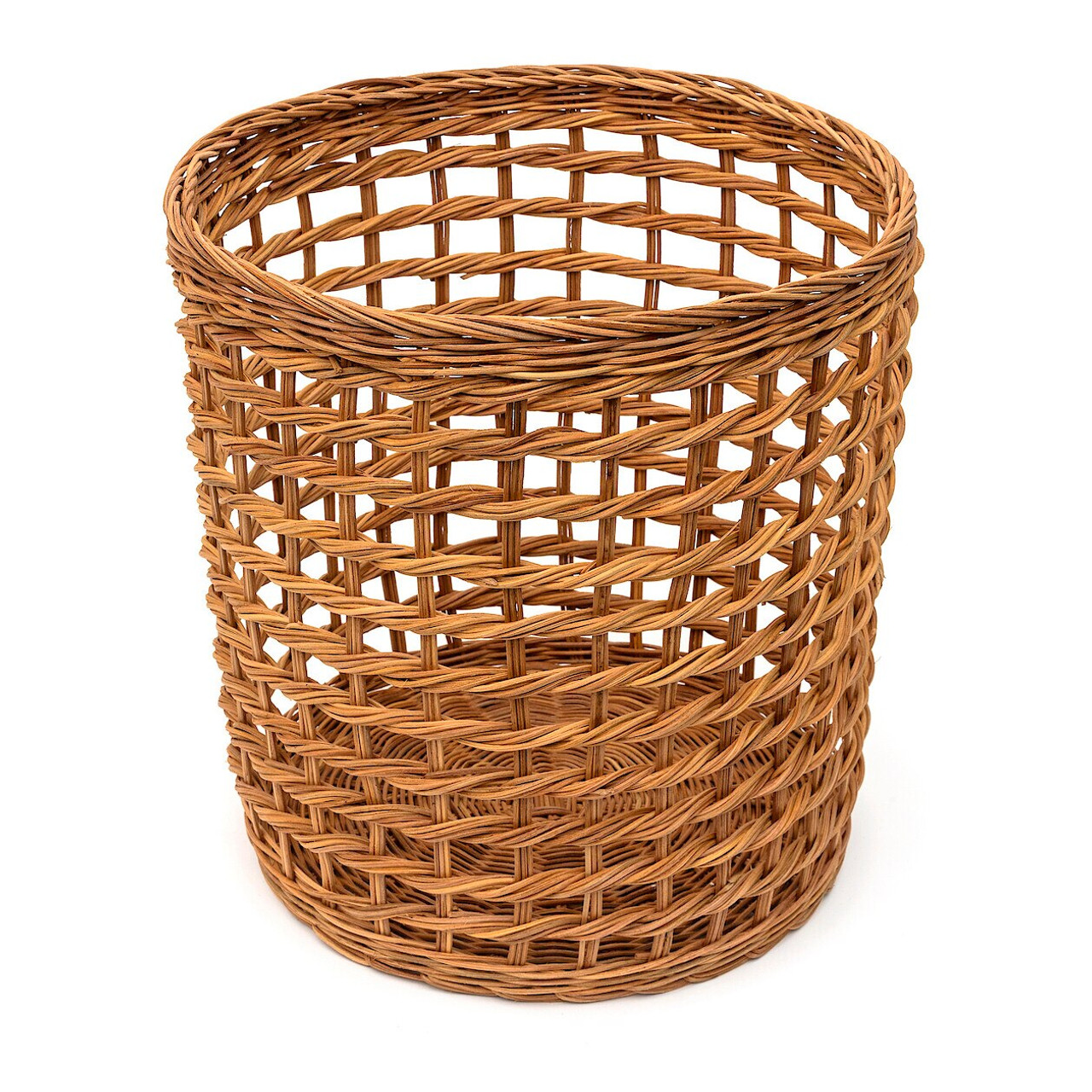 Rattan Open Weave Basket‐ Round Medium