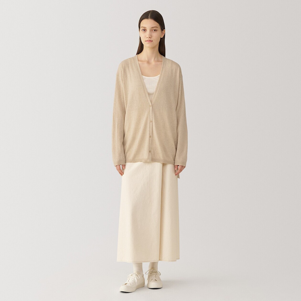 Women's Undyed Cashmere Cardigan