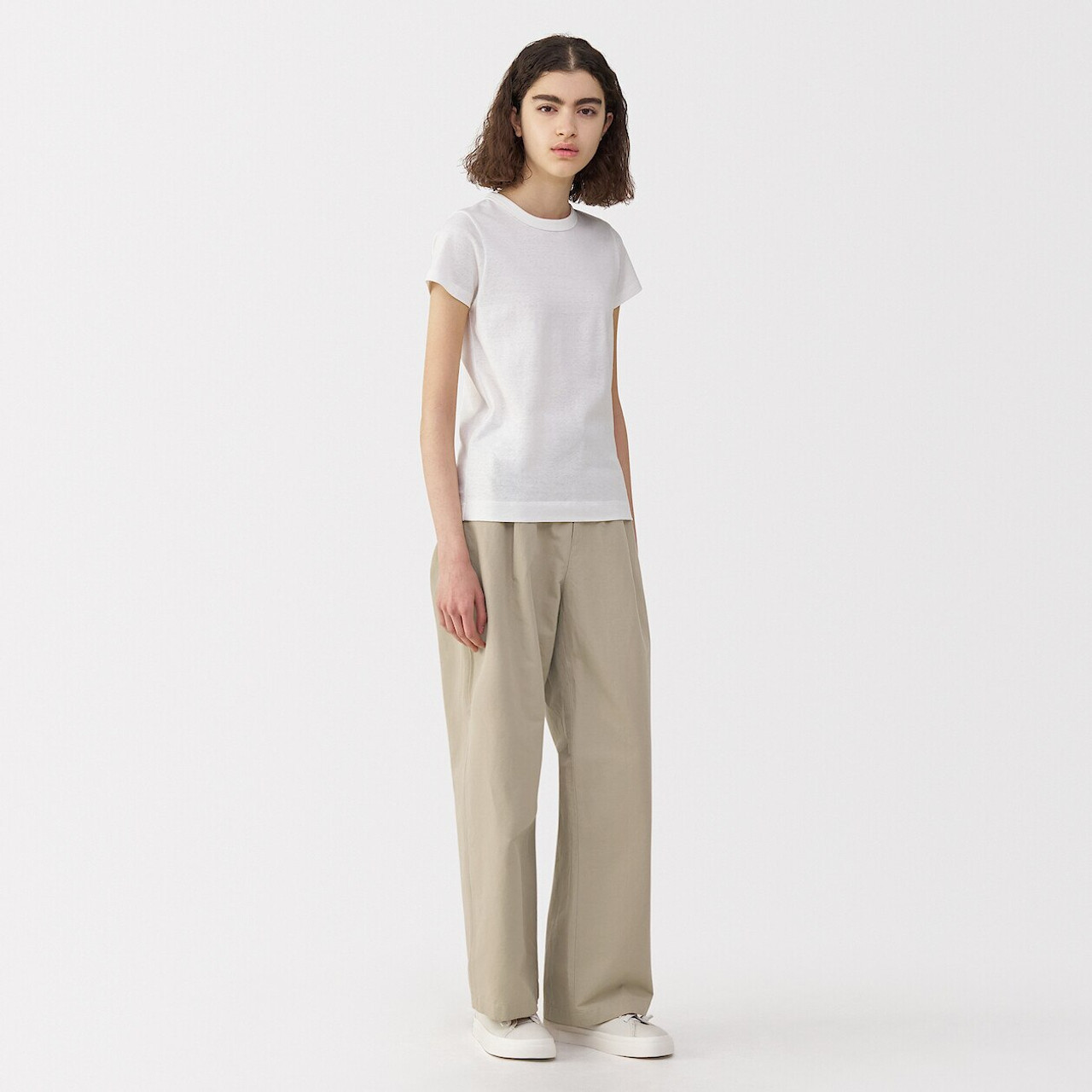 Women's Cotton and Linen Wide Leg Trousers