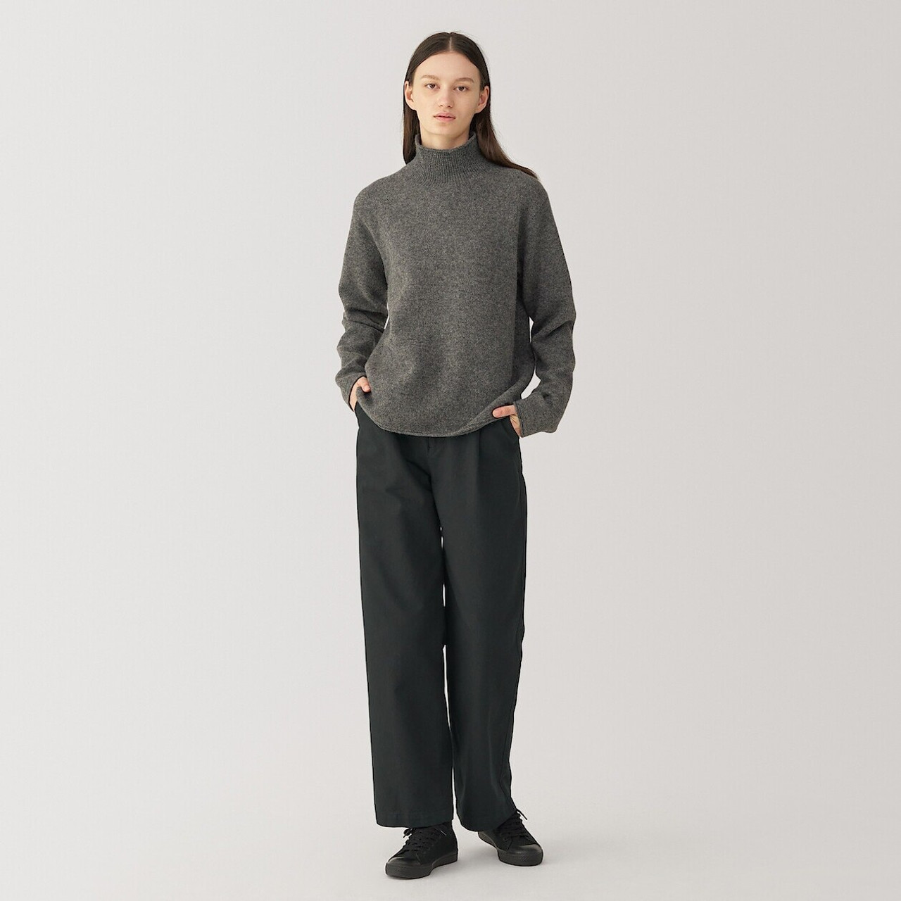 Women's Washi Blend Trousers Black