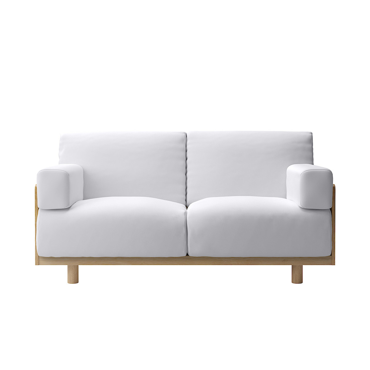 Wooden Oak Frame Body Sofa ‐ 2 Seater