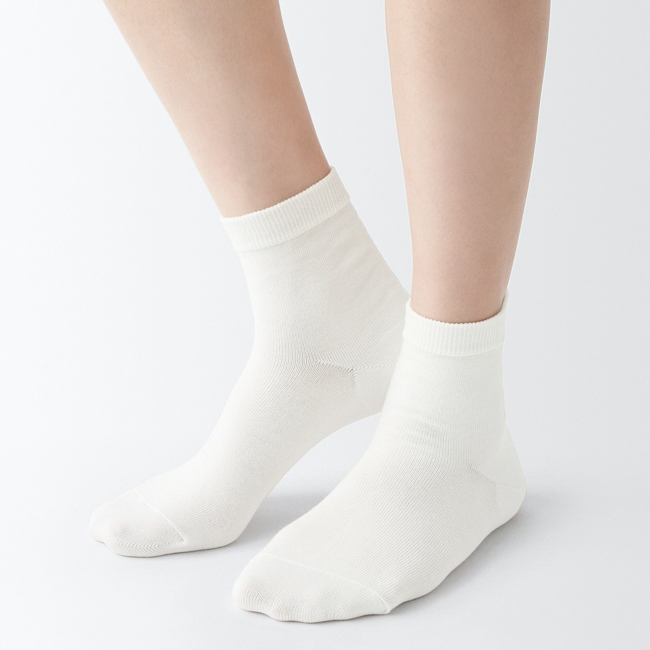 Women's Right Angle Top Loose 3 Layer Short Socks 19340