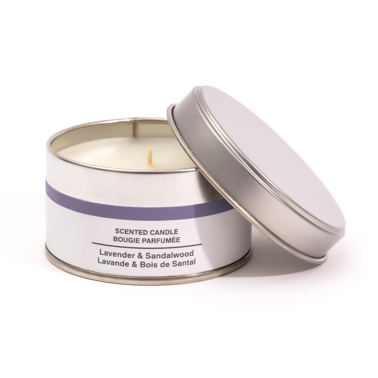 Lavender, Bergamot and Sandalwood Tin Candle.