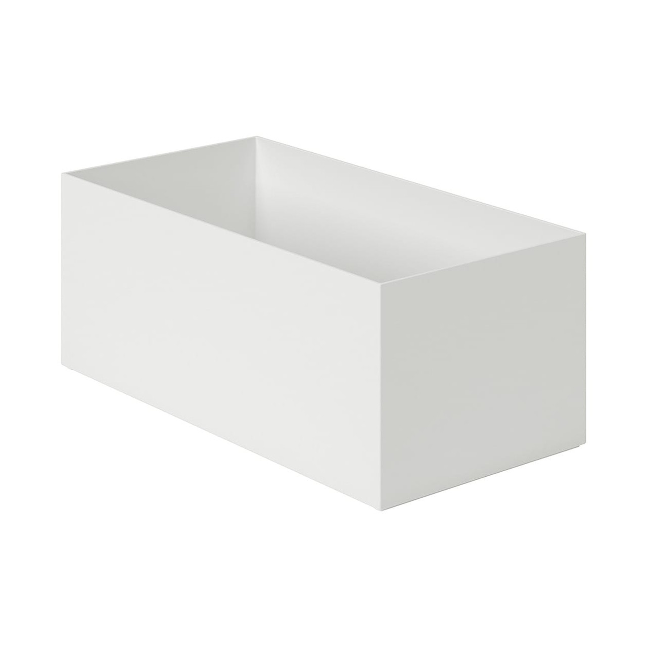 PP File Box White Grey 15x32x12cm