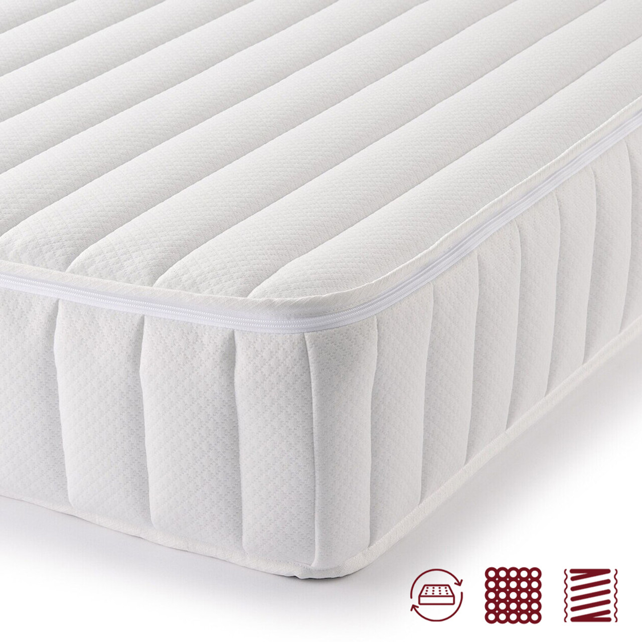 High‐Density Pocket Sprung Mattress, Easy to Turn Over (D)